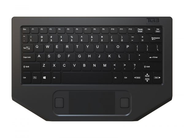 BLTX Mini rugged, low-profile keyboard (top view)